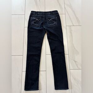 silver aiko slim jeans dark wash size 31x 31